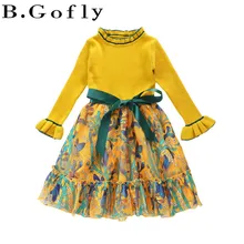 Осенне-зимняя одежда для малышей; леопардовые теплые платья для подростков; топы с длинными рукавами; детская футболка для девочек; платье для девочек