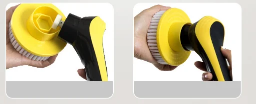 Electric multi-functional household toilet tile gap floor strong labor-saving easy Japanese long-handle magic cleaning brush J06