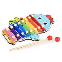Деревянный месячный инструмент, детская игрушка, пианино, 8 детей, Обучающие, для младенцев, не тянется, 1-2-3 года, не деревянные