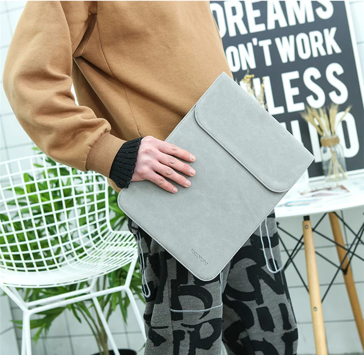 Матовая сумка из искусственной кожи с эффектом потертости для ноутбука Macbook Air 13 чехол 14 Pro 15 16 Touch Bar Ультратонкий чехол для ноутбука