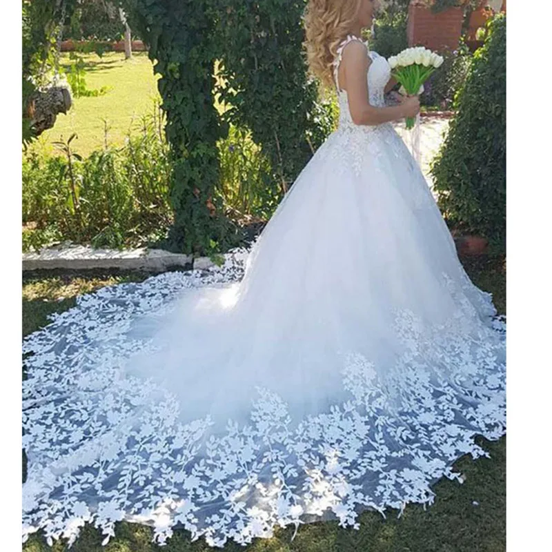 Robe de soiree кружевное свадебное платье милые бальные платья свадебное платье с шлейфом Высокое качество Свадебные платья Новинка