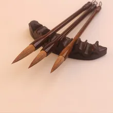 Деревянная кисть для письма Weasek Wolf с чернилами, кисть для каллиграфии, китайская обычная практика, Живопись акварелью