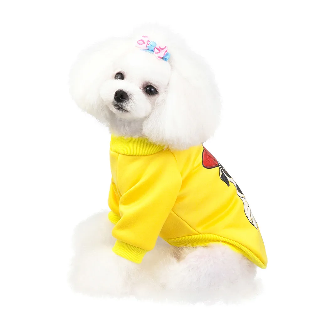 Новинка; толстовка с капюшоном для щенка и собаки; осенне-зимний модный милый удобный костюм с принтом «старая собака»; утепленная одежда; теплая одежда; YH