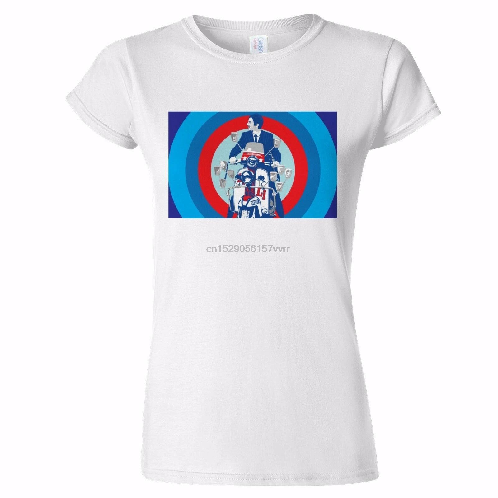 Скутер мальчик цель дизайн женщин T футболка MOD THE WHO WELLER JAM VESPA lambrita | Мужская одежда