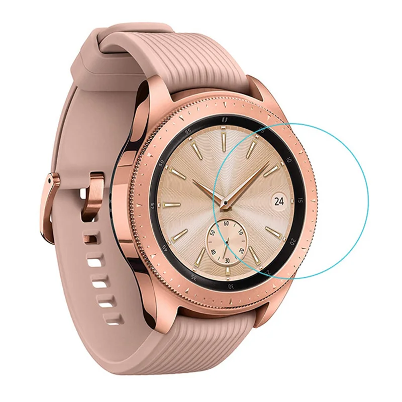 Стекло для samsung galaxy watch 46 мм galaxy watch 42 мм Анти-шок Смарт-часы Закаленное стекло Защитная пленка для экрана - Цвет: transparent
