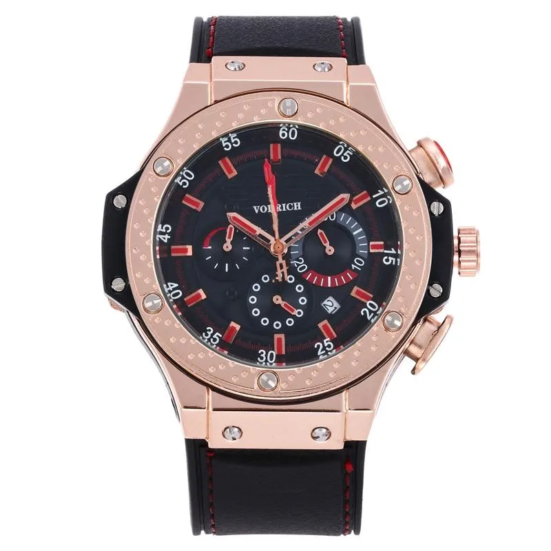 Мужские деловые часы, Международный высококлассный бренд, автоматические кварцевые часы с резиновым ремешком, AAA часы, качество атмосферы - Цвет: 5
