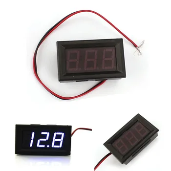 

top selling in 2020 DC 0-30V LED 3-Digit Display Voltage Voltmeter Motorcycle Ammeter Blue Support Wholesale and Dropshipping
