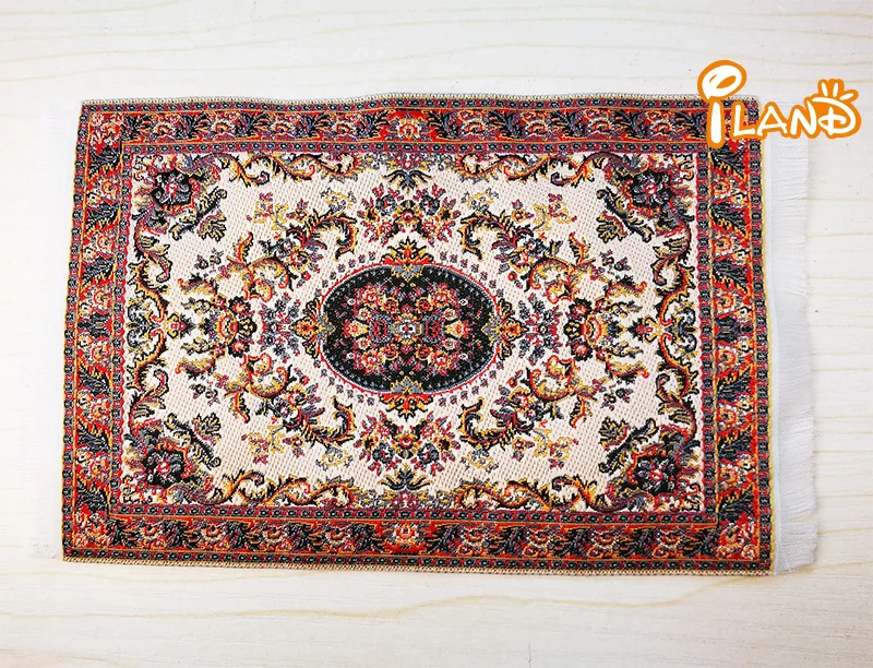 1: 12 Dollhouse DIY Home Accessories Turkey Rug 17*10 Cm Corolla
