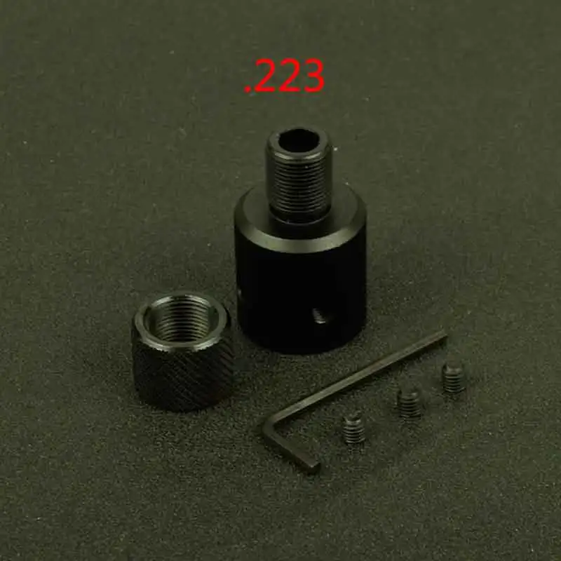 Алюминиевый Ruger 1022 10/22 намордник тормозной адаптер 1/2x28& 5/8x24. 750 бочка конец резьба протектор комбо. 223. 308 компенсатор - Цвет: .223combo