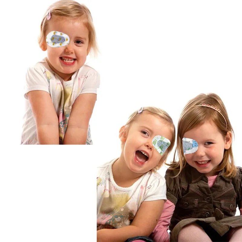 Cartoon Amblyopia Eye Patch Eyeshade Lazy Eye Pad  Strabismus Amblyopia Training For Children Youth Treat And For Old People Eye Postoperative Cover Protetor (10)