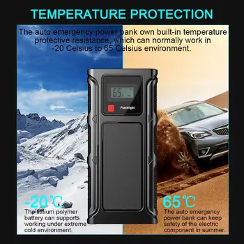 

New Portable Car Emergency Start Power Supply Black Portable Automatic Multi-Function Charger Battery Jump Starter 12v Car