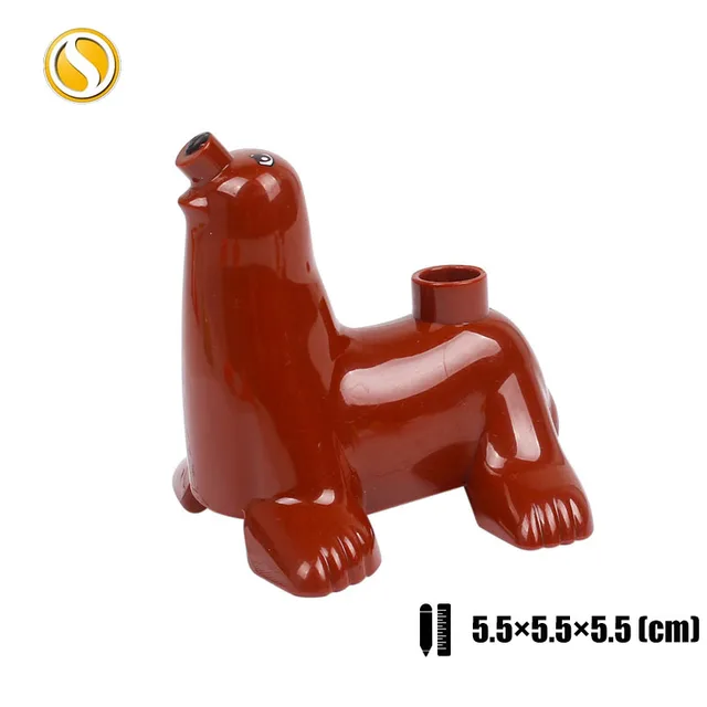 Original Big Size Assemble Building Blocks Accessory Toys For Children Compatible Big Size Animals Sets Zoo Bricks Baby Gifts Sea lion