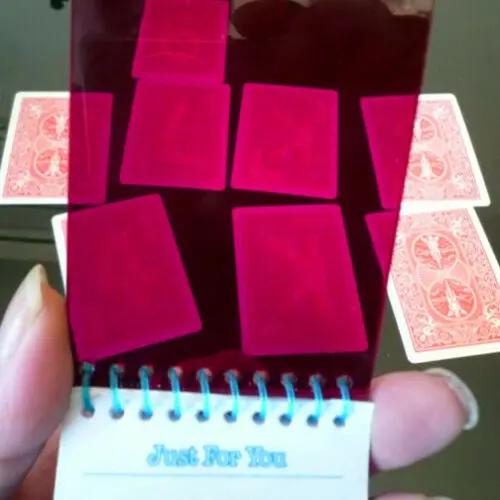 Mental Pad (Red Card Deck+Refills) Mentalism Magic Tricks Illusions Fun