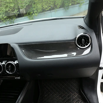 

Carbon Fiber Center Console Copilot Panel Decoration For Mercedes Benz B Class W247 GLB 2020 Automotive Interior Strip