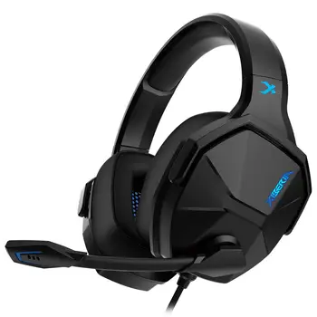 

Gaming Headphone Over-Ear Virtual 7.1 Surround Sound Game Headset with LED Light Wired USB adapter for PC