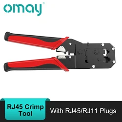 OMAY – pince à sertir RJ45, réseau Ethernet, LAN, 8P, 6P, RJ12, RJ11, pour connecteur modulaire 
