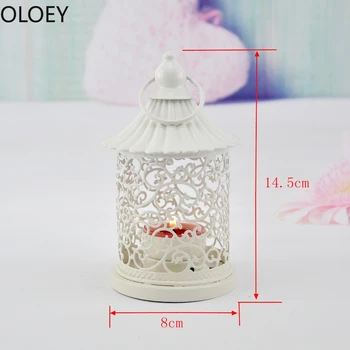 

4PCS Iron Metal Candlestick Decor Holloween Candle Lamp Table Candle Holder Lanterne Metal Wedding Centerpieces Candle Holders