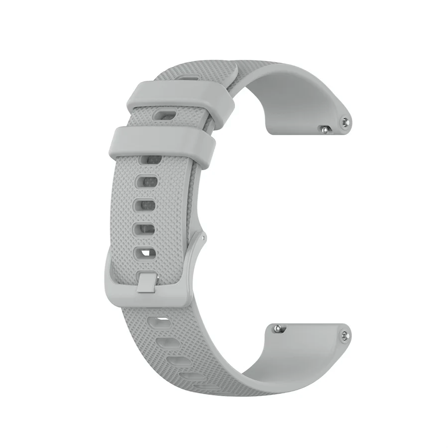 FIFATA 22 мм 20 мм 18 мм силиконовый браслет для Garmin Vivoactive3 4 4S Смарт-часы ремешок для Vivoactive 4 4S 3 спортивный браслет - Цвет: Серый