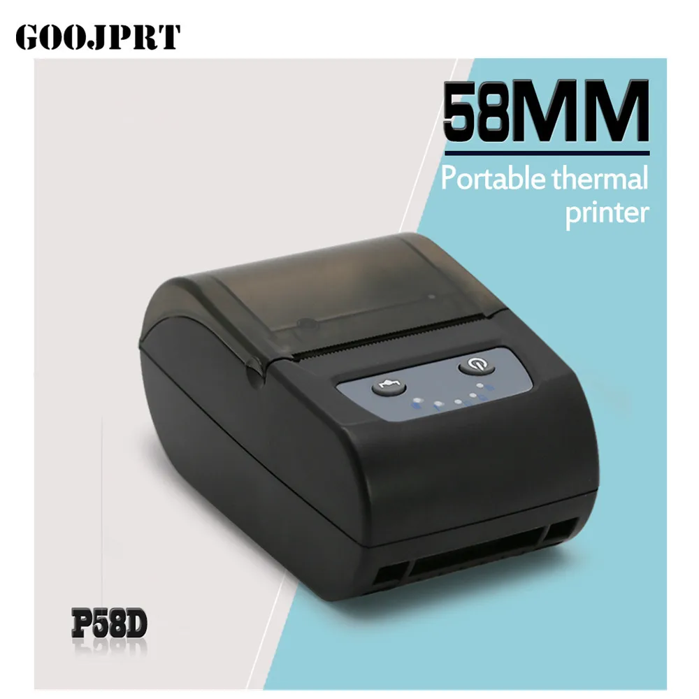 

Free ship 58mm Thermal barcode printer Qr code label printer receipt printer with bluetooth