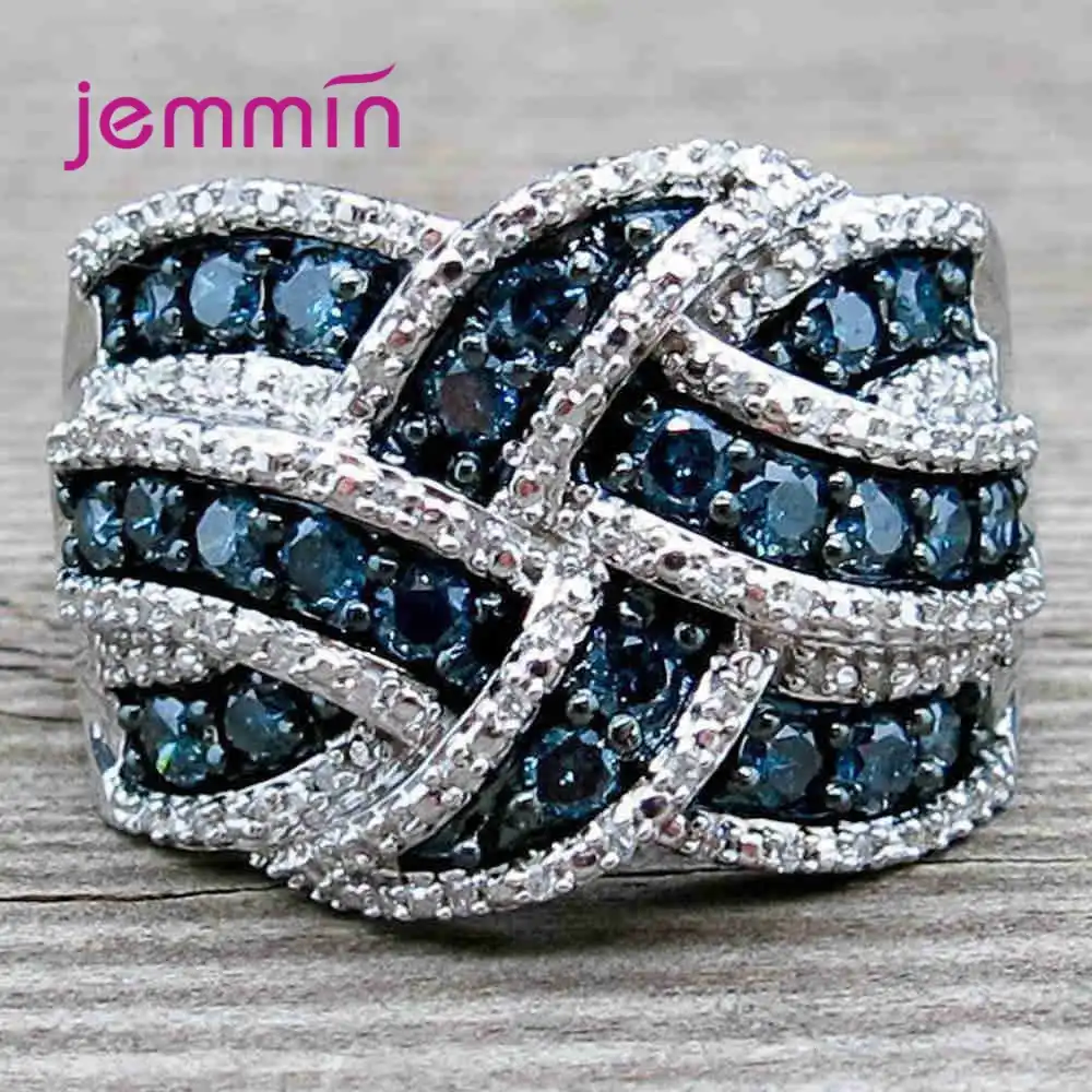 925 sterling silver cocktail rings for women party fashion jewel