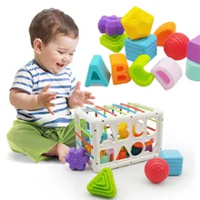 

Montessori Learning Educational Toys for Children Baby Toys 0 12 Months Colorful Shape Blocks Grasp Training Ball Toys Sensory