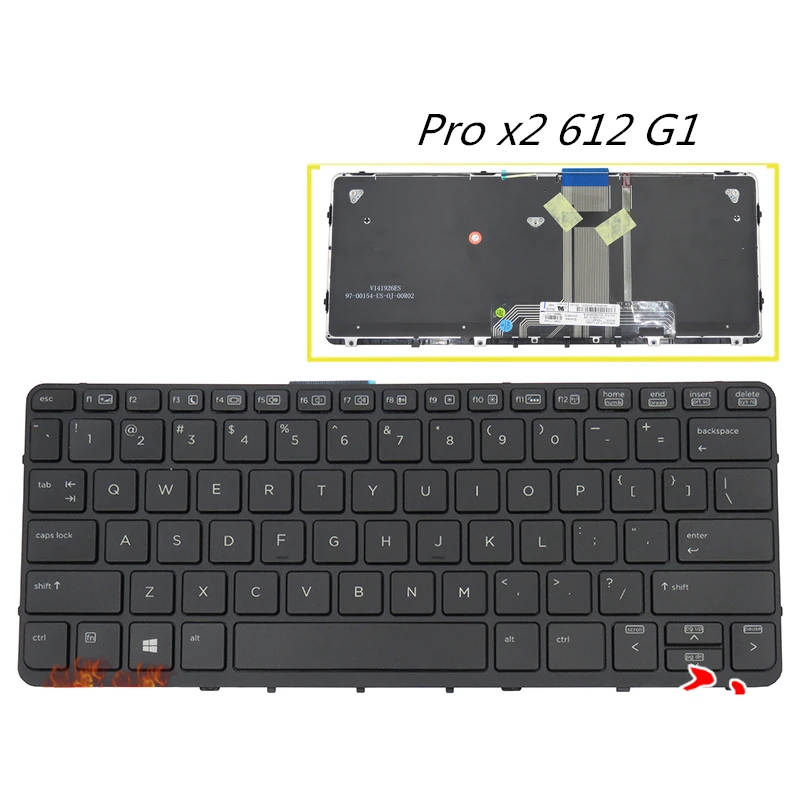 Nuova Tastiera Layout Laptop Per Hp Pro X2 612 G1