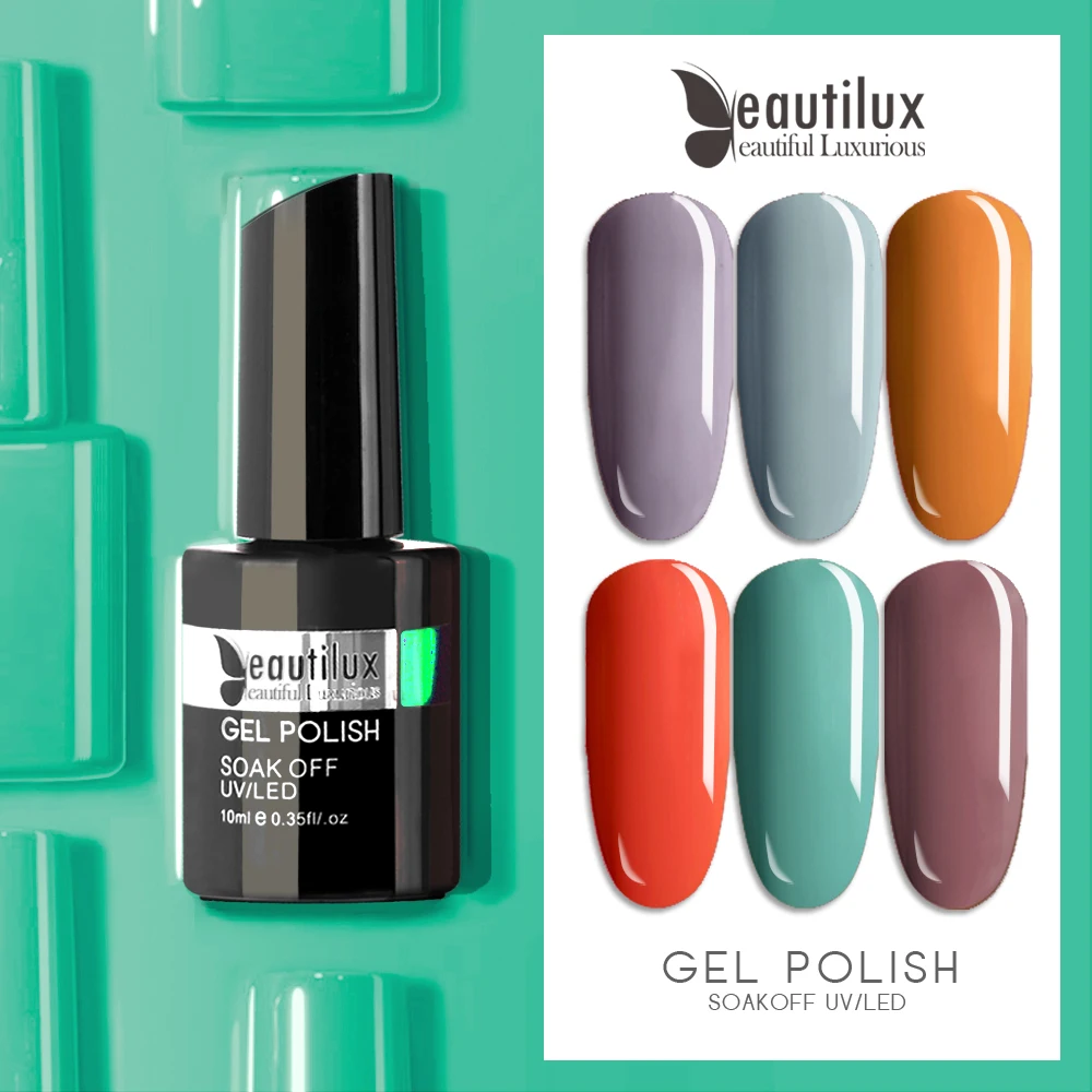 10 мл Beautilux 1 предмет Осенняя коллекция для ногтей Цвета гель лак впитывающийся УФ; светодиоды; ногти лак Лаки Esmalt Vernis Смальта
