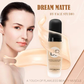 

Face Foundation Cosmetics Cream Base Makeup Sun Block Long Lasting Moisturizing Perfect Cover