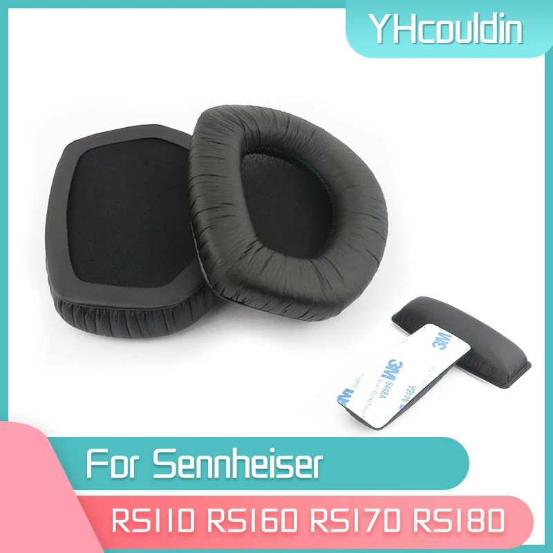 YHcouldin Earpads For Sennheiser RS160 RS170 RS180 RS110 Headphone Replacement Pads Headset Ear Cushions yhcouldin амбушюры для sennheiser rs160 rs170 rs180 rs110 сменные амбушюры для наушников гарнитура амбушюры