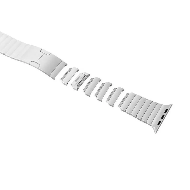 Ремешок из нержавеющей стали 316L для Apple Watch 4 звеньевой браслет 5 44 мм 40 42 38 3