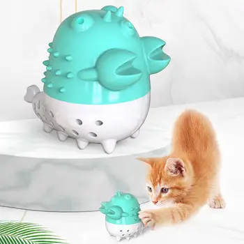 

Catnip Interactive Cat Toy Cat Teeth Cleaner Puppy Kitten Catnip Fish Shaped Biting Chewing Toothbrush Cat Toys Pet Supplies