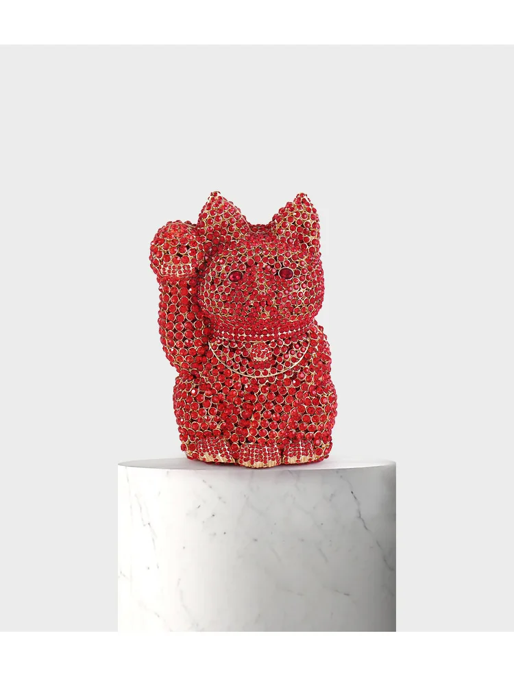 XIYUAN Lucky Cat женская сумочка с кристаллами и сумочка-клатч вечерние сумочки из металла Minaudiere женские вечерние клатчи с бриллиантами