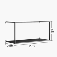 black 55x20x25cm