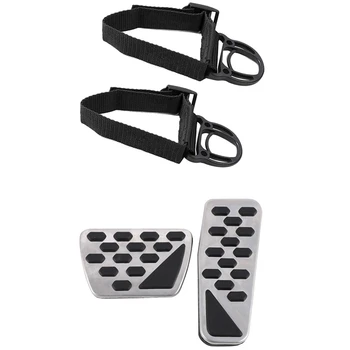 

2x Gas and Brake Pedal Cover for 2018-2019 Jeep Wrangler Jl Models & 2Pcs Roll Bar Coat Hanger