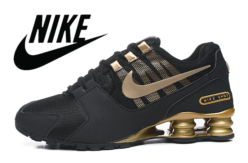NIKE SHOX AVENIVE męskie buty do biegania moda złoto czarne oddychające wygodne sportowe trampki na świeżym powietrzu|Buty do biegania| AliExpress