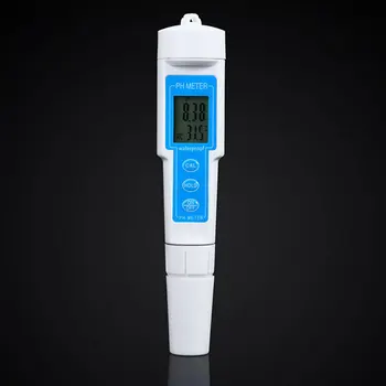 

2 In 1 High Accuracy Portable Digital Waterproof Tester PH Meter Monitor Measuring LCD Display Pen Style Temperature Mini Tool