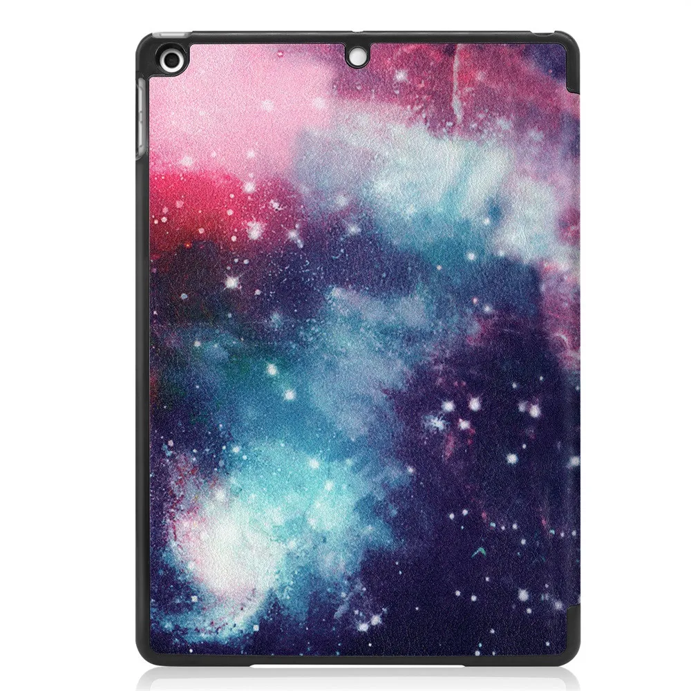 1x чехол для планшета для нового iPad 7th поколения 10,2 дюймов смарт-чехол тонкий чехол откидного чехла Авто Режим сна/Пробуждение Камера защиты