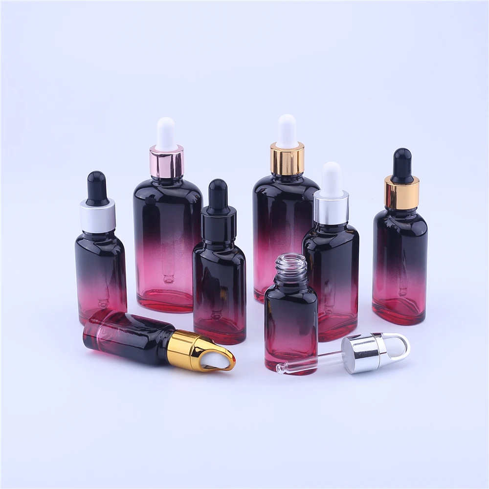 

100pcs 10ml 20ml 30ml 50ml Drop Bottle Glass Aromatherapy Liquid Dropper Essential Basic Massage Oil Pipette Refillable Bottles