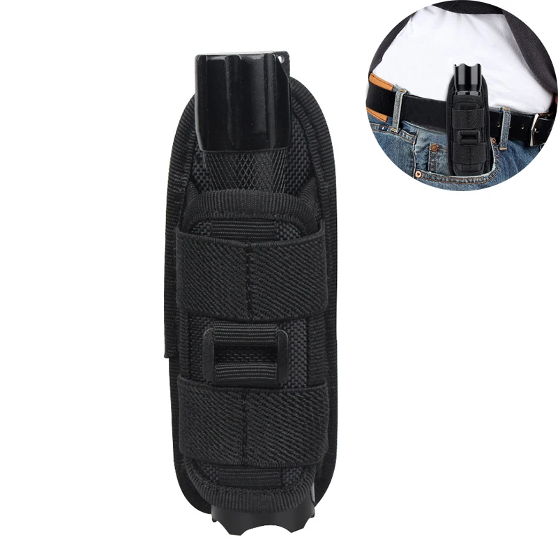 

Tactical 360 Degrees Rotatable Flashlight Pouch Holster Torch Case for Belt Torch Cover Hunting Lighting Accessory Survival Kits