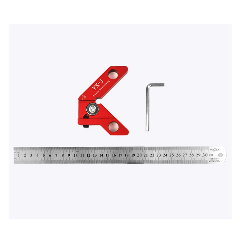 Woodworking Center Scribe 45 Degree Angle Line Gauge Wood Ruled Carpenter Ruler Gauge Square Center Scribe