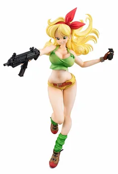 

19cm Dragon Ball Z Lunchi yellow Sexy Anime Action Figure PVC New Collection figures toys brinquedos Free shipping Y1151