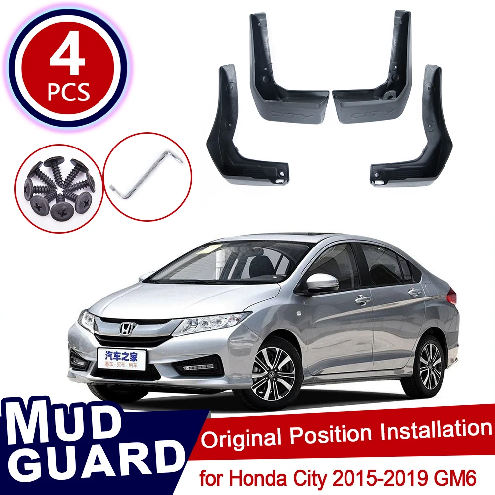 4 шт./комплект брызговики для Honda City GM6 2015 2016 2017 2018 2019 | Автомобили и мотоциклы