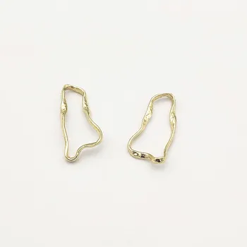 

New Arrival! 36x17mm 100pcs Irregular Charm for Handmade Earrings DIY Making Parts,Jewelry Accessories Findings & Components