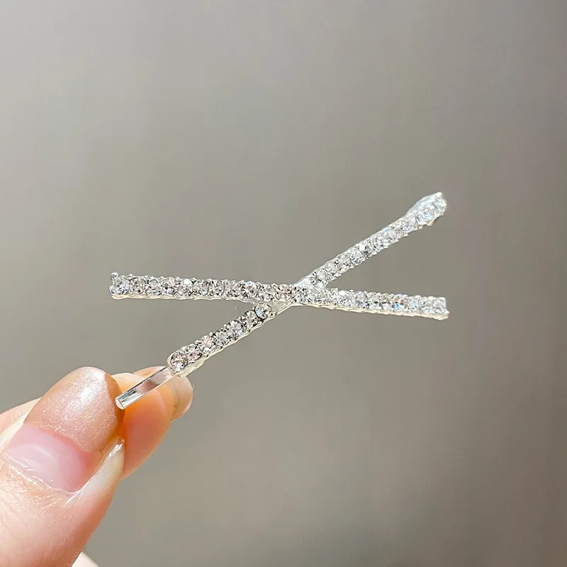 Hair Clips Pin for Women Retro Elegant Barrettes Fashion Geometric Hairgrip Headwear Metal Hairpins Hair Accessorie Headdress silver hair clips