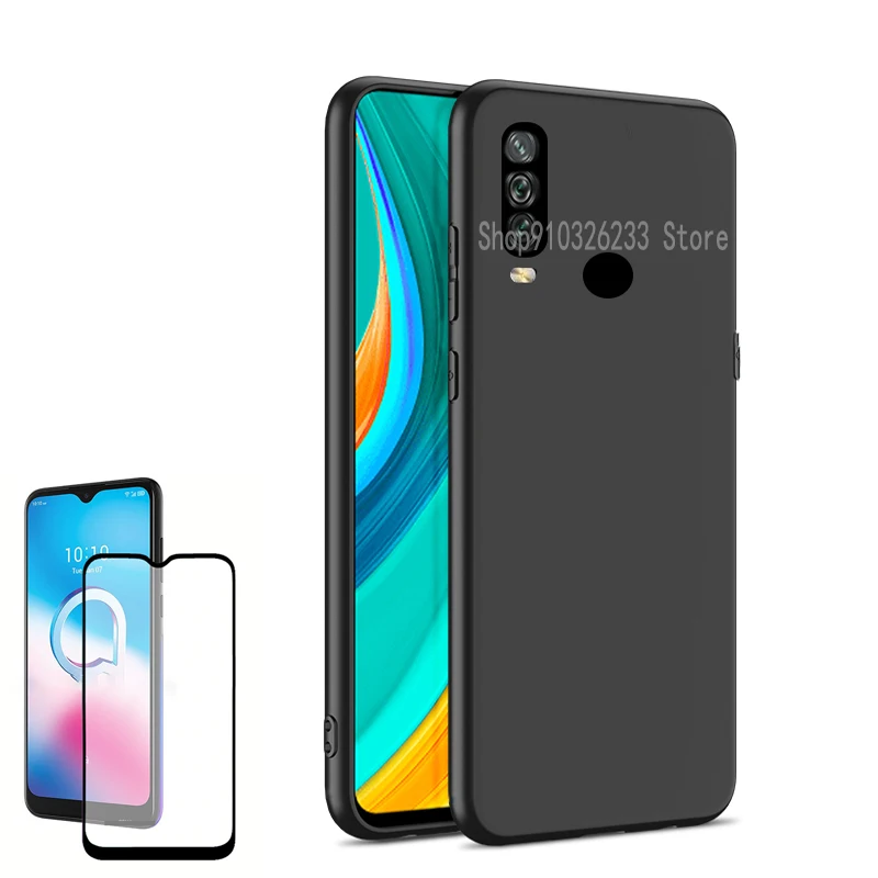 Чехол для Alcatel 3L 2020 тонкий мягкий матовый чехол из ТПУ 1S 1V | Мобильные телефоны и