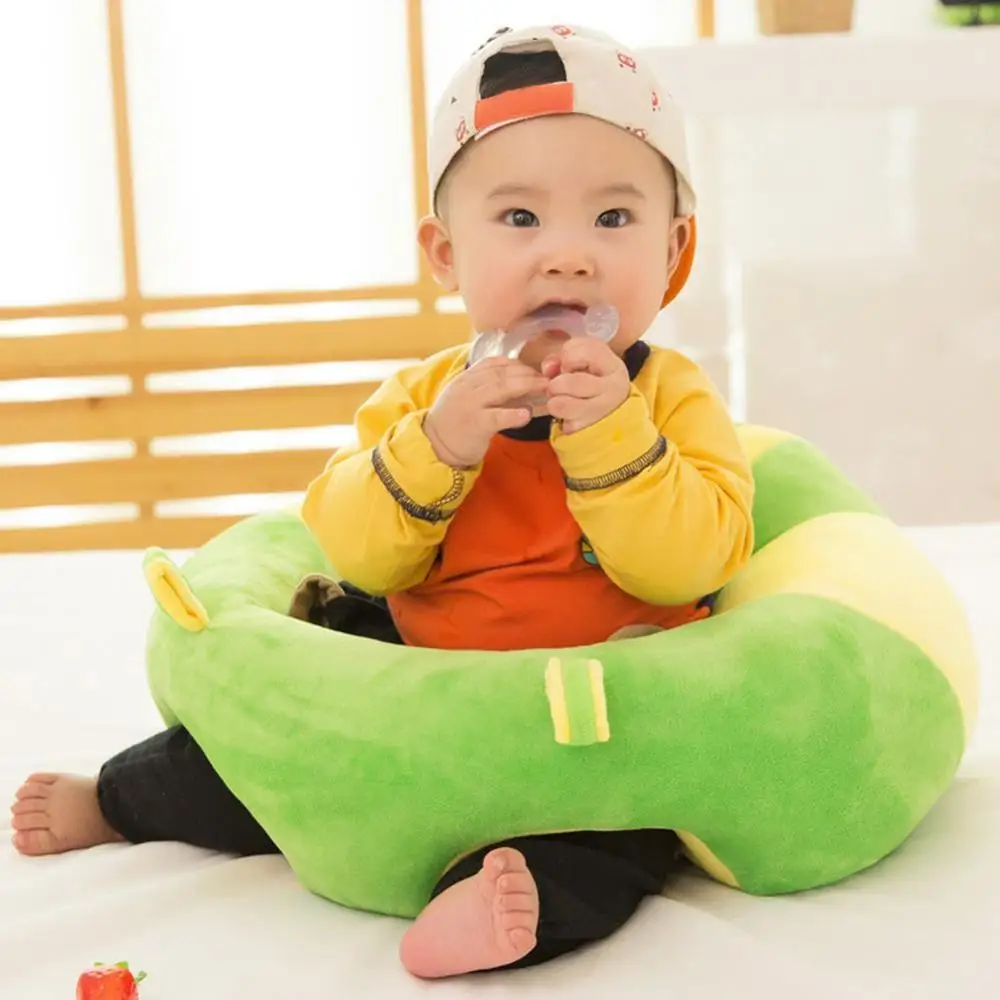 

Cute Animal Baby Posture Support Seat Safety Toddler Plush Dining Chair Toy Baby Learning Chair