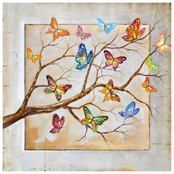 

Full Round Drill 5D Diy Diamond Painting "Butterfly Tree" 3D Embroidery Cross Stitch 5D Home Decor Gift