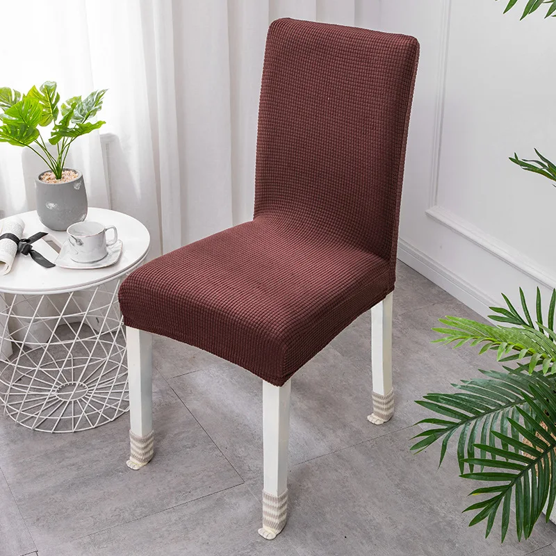 Effen Kleur Stoel чехол из спандекса Hoezen Voor Eetkamer Эластичный чехол для гостиницы Keuken Bruiloft - Цвет: 3