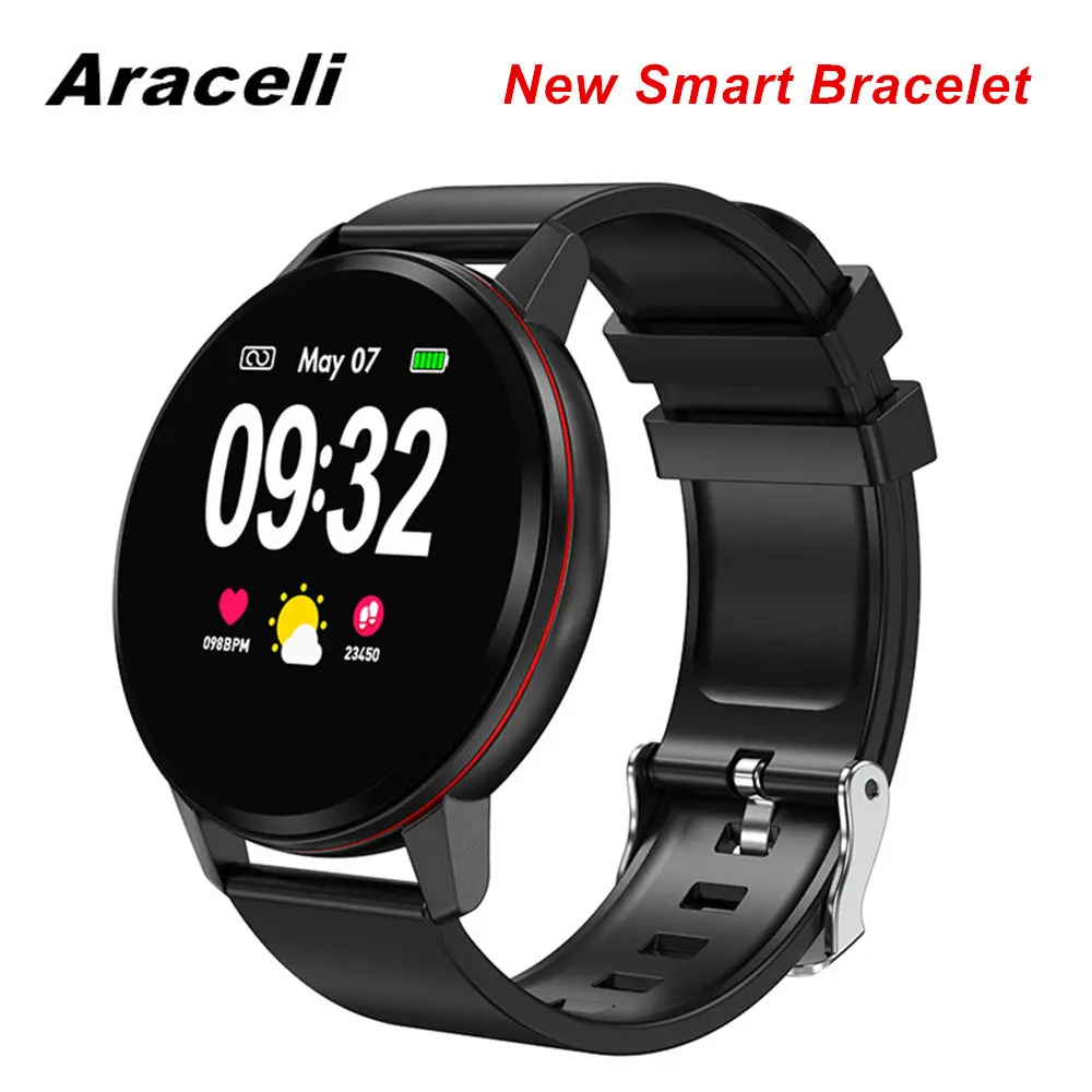 

Full Touch Round Screen Smart Watch Waterproof Camera Bracelet Heart Rate Blood Pressure Monitoring Alarm Clock Smart Watch V11