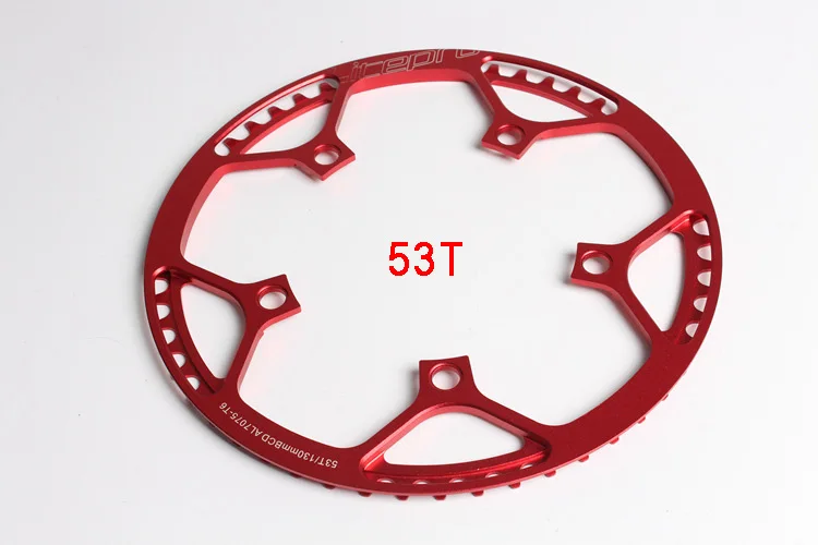 Litepro односкоростная 45 T/47 T/53 T/56 T/58 T al7075складная велосипедная система BMX цепное колесо 130BCD цепное колесо 170 мм кривошипное кольцо - Цвет: 53T red